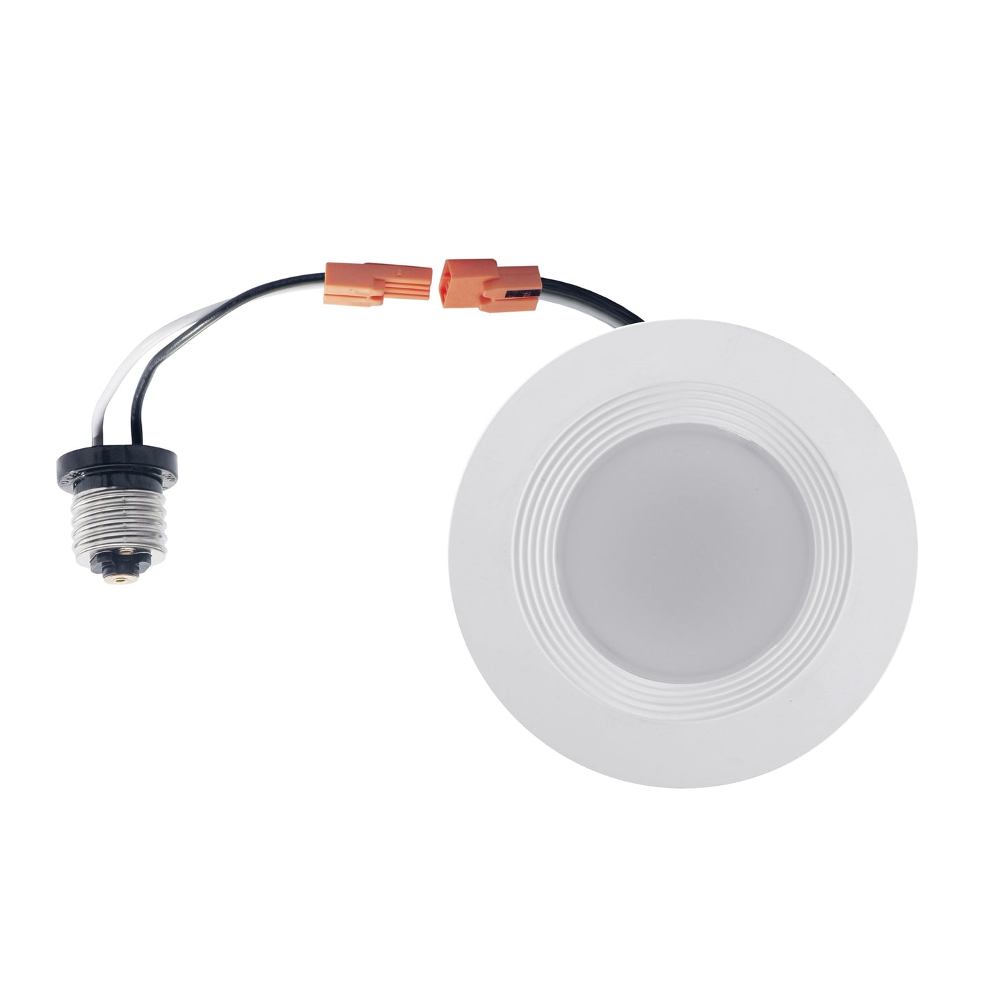 ASD Lighting LED Round Downlight Retrofit Kit 5'' and 6" 12W 120V CCT Selectable 2700/3000/3500/4000/5000K Dimmable PC, Baffle Trim, White UL 12pack