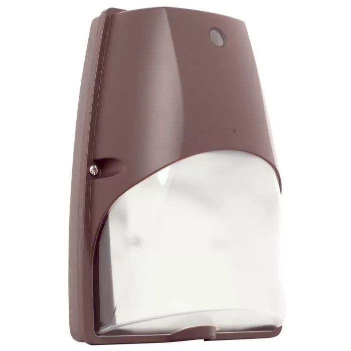 Westgate Small 12W WallPack With Photocell 3000K, Outdoor Lighting, 12W, 1225 Lumens, 3000K, Dark Bronze Finish