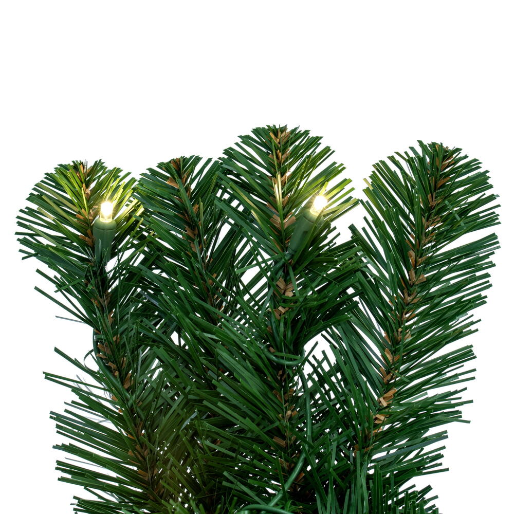 Vickerman 72" Oregon Fir Artificial Christmas Swag Warm White Single Mold LED Wide Angle Lights