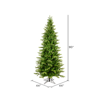 Vickerman 7.5' x 44" Balsam Spruce Slim Artificial Christmas Tree Unlit