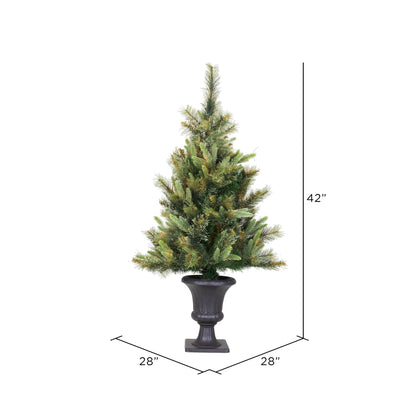 Vickerman 3.5' Cashmere Pine Artificial Christmas Tree Unlit