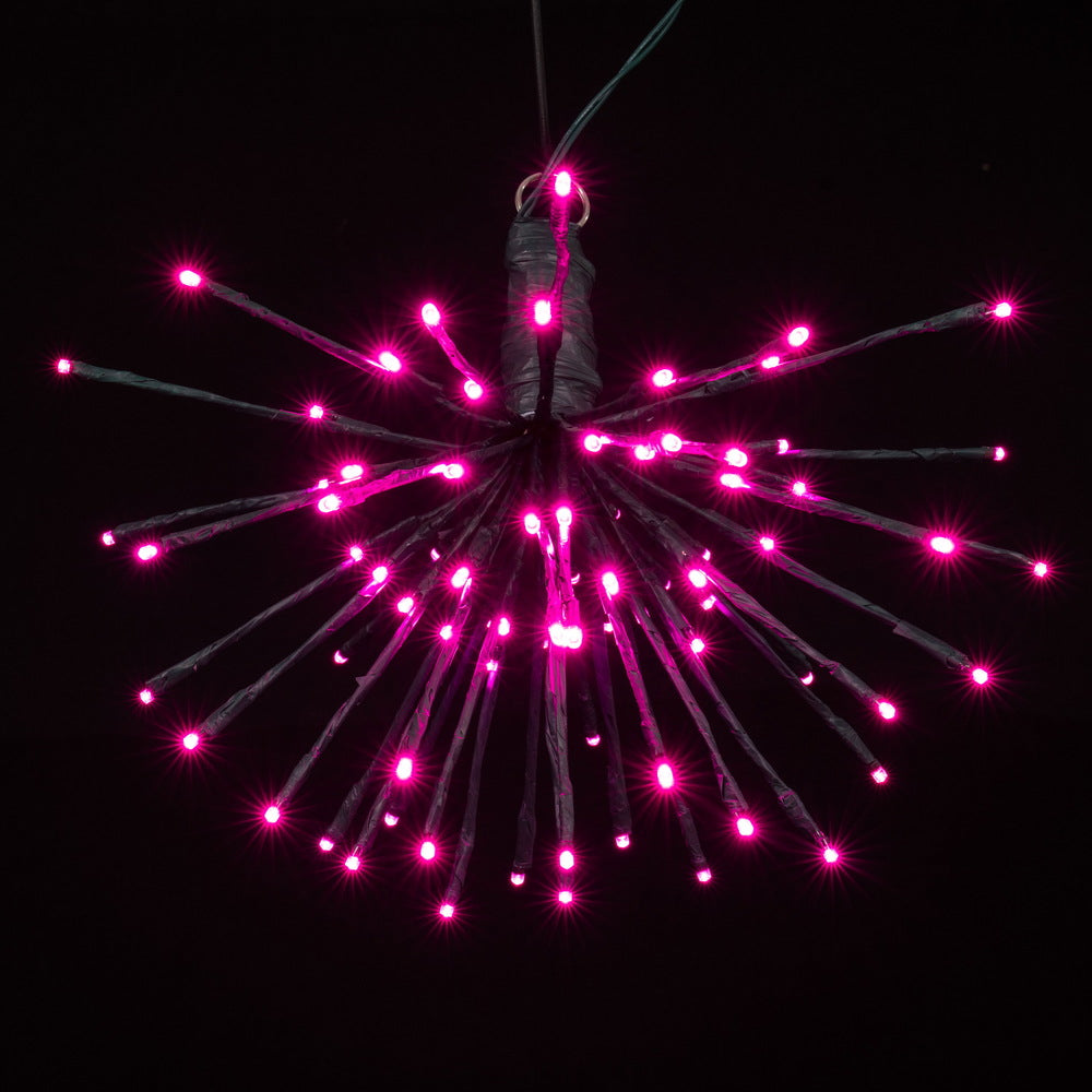 Vickerman 80Lt x 16" Green Starburst Pink 5mm LED Lights.