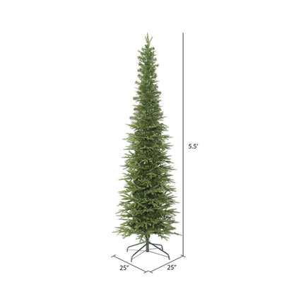 Vickerman 5.5' Bixley Pencil Fir Artificial Christmas Tree Unlit
