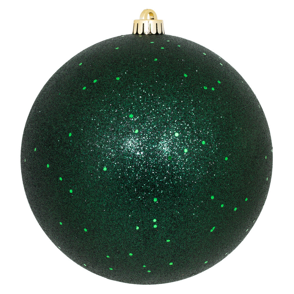 Vickerman 8" Midnight Green Sequin Ball Ornament