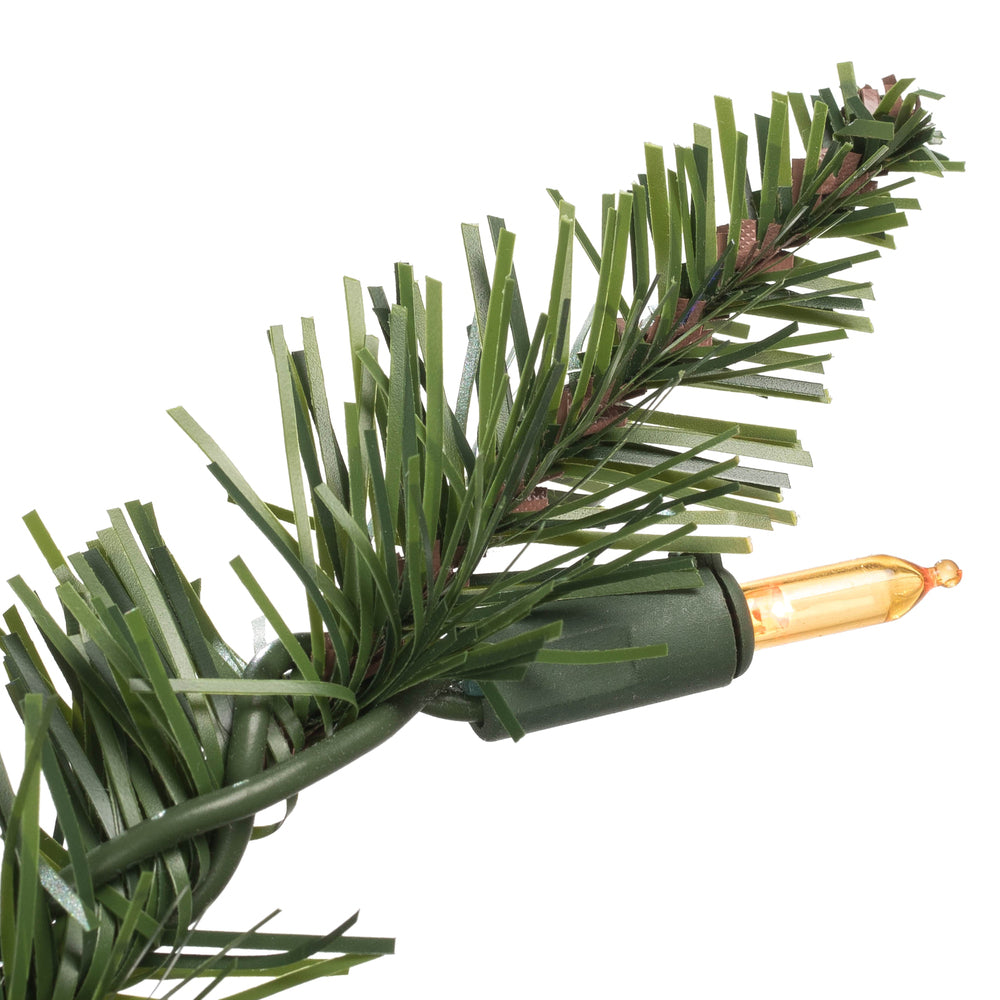 Vickerman 6.5' x 40" Balsam Spruce Slim Artificial Christmas Tree Multi-colored Dura-Lit LED lights