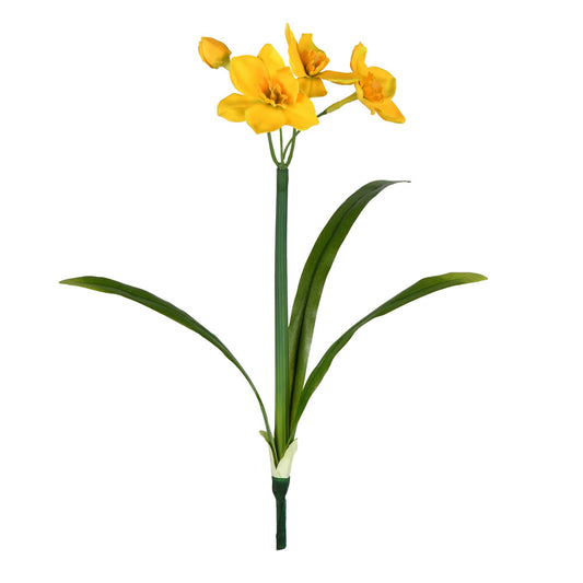 Vickerman 13‘’ Artificial Yellow Narcissus Spray. Includes 3 sprays per pack.