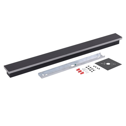 ASD Lighting LED Outdoor Wall Sconce with backlight 24" 24W 120-277V CCT Selectable 3000/4000/5000K Dimmable Black ETL