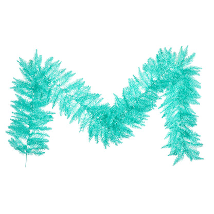 Vickerman 9' x 14" Aqua Fir Artificial Christmas Garland Unlit
