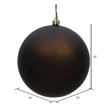 Vickerman 10" Chocolate Matte Ball Ornament