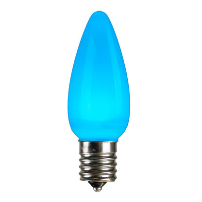 Vickerman C9 Ceramic LED Teal Bulb  Nickel Base 120V .6 Watts  5 diodes 25 Bulbs per Pack