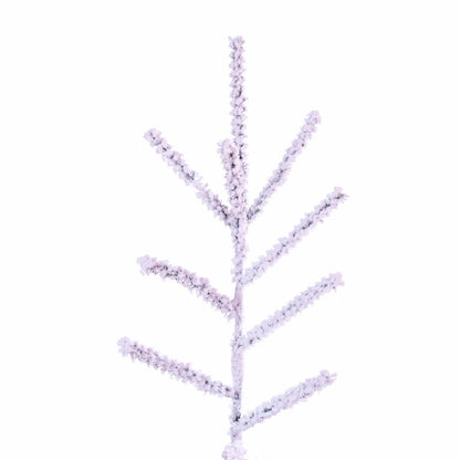 Vickerman 4.5' x 34" Flocked Slim Pistol Pine Artificial Unlit Christmas Tree.