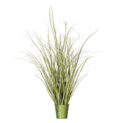 Vickerman 24" Artificial Potted Native Green Grass.