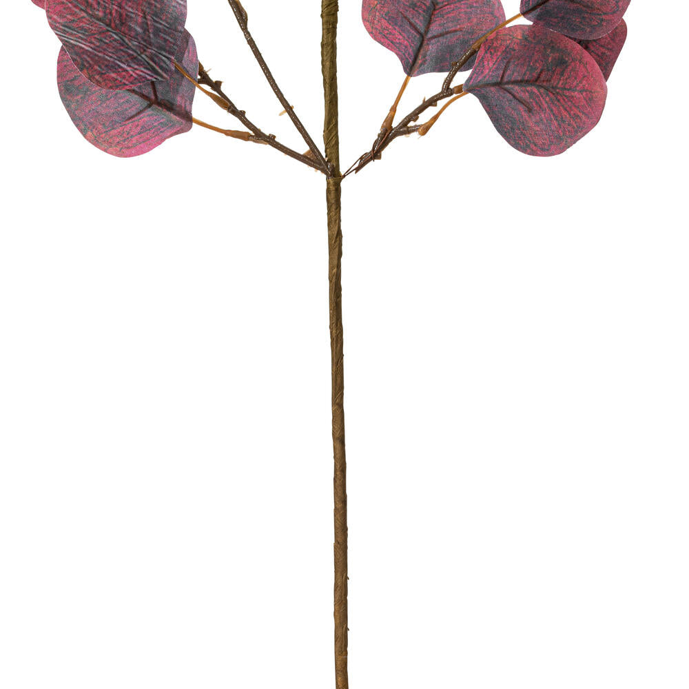 Vickerman 32" Burgundy Artificial Silver Dollar Eucalyptus Leaf Spray 3 per bag.