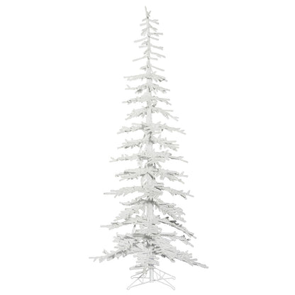 Vickerman 7.5' x 34" Flocked Kuna Pine Artificial Christmas Tree Unlit