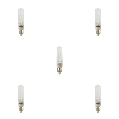 BULBRITE HALOGEN T4 MINI-CANDELABRA SCREW (E11) 150W DIMMABLE LIGHT BULB 2900K/SOFT WHITE 5PK (610152)