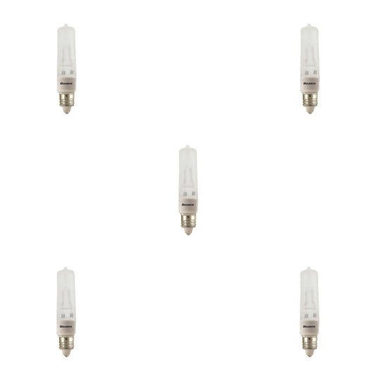 BULBRITE HALOGEN T4 MINI-CANDELABRA SCREW (E11) 150W DIMMABLE LIGHT BULB 2900K/SOFT WHITE 5PK (610152)