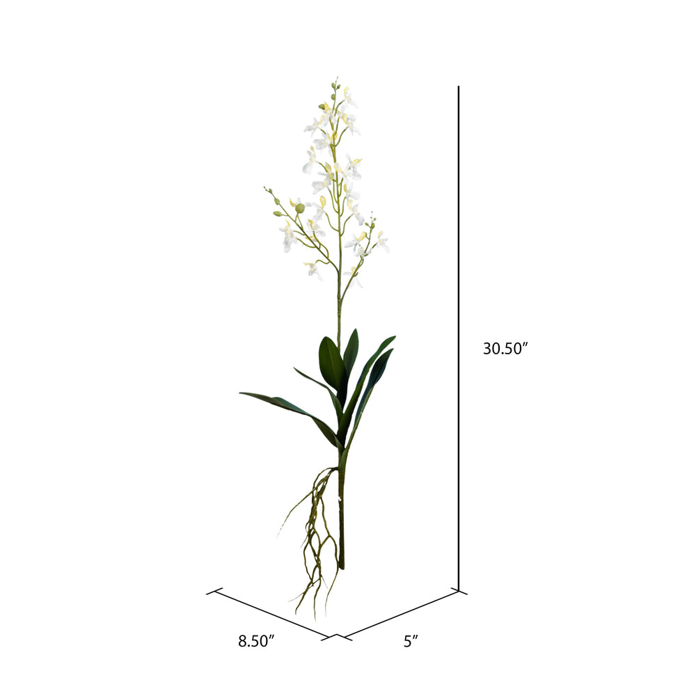 Vickerman 30" Artificial Mini White Orchid Spray. Includes 3 sprays per pack.