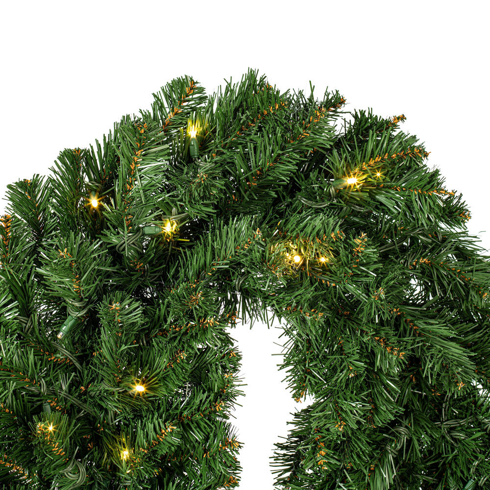 Vickerman 9' Grand Teton Artificial Christmas Garland Warm White Wide Angle LED Lights