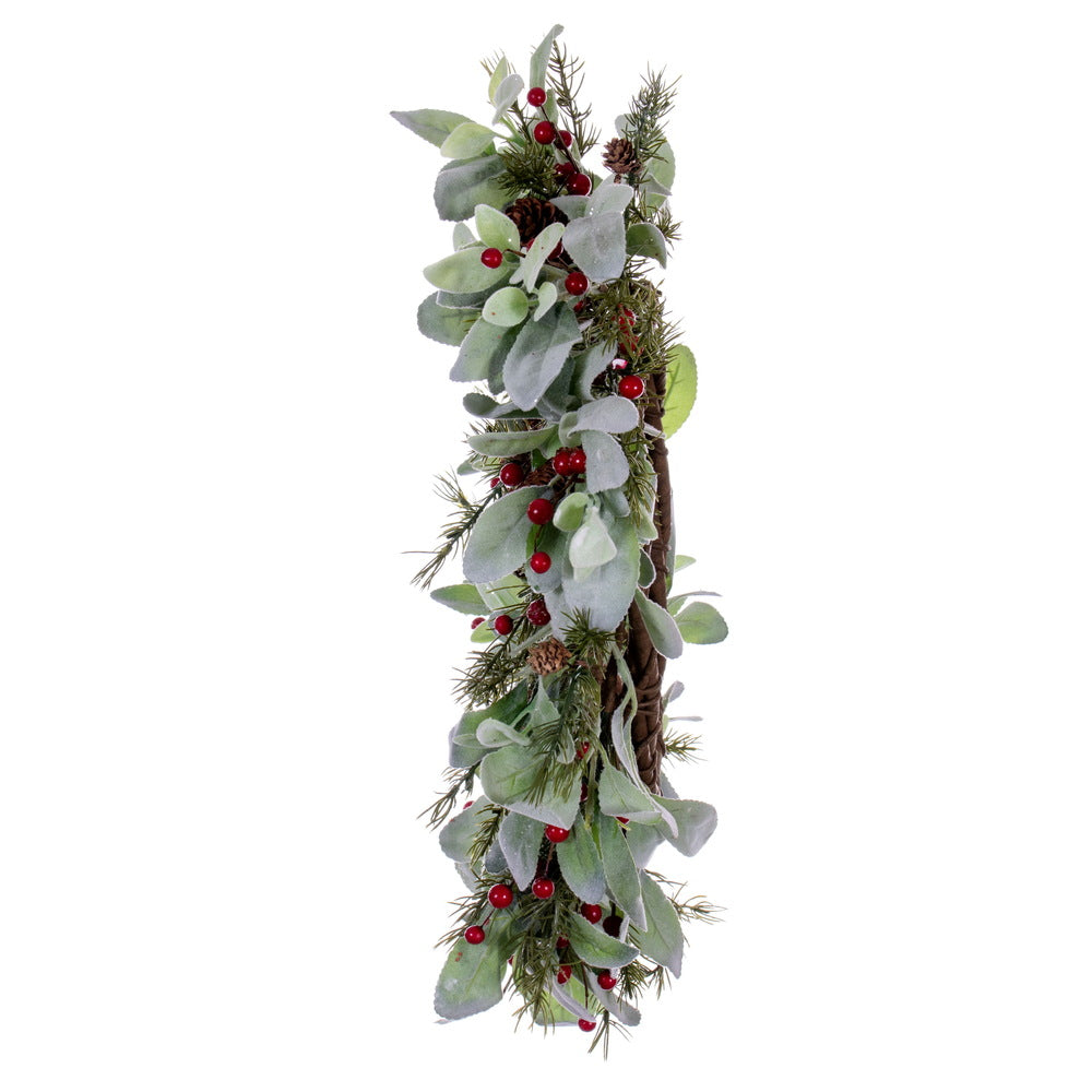 Vickerman 22" Green Artificial Leaf Wreath.