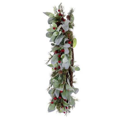 Vickerman 22" Green Artificial Leaf Wreath.
