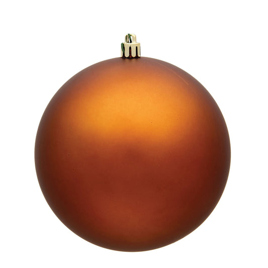 Vickerman 6" Copper Matte Ball Ornament 4 per Bag