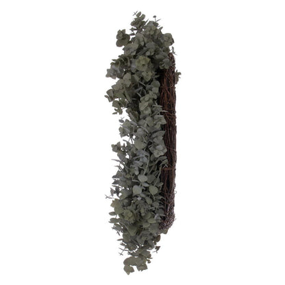 Vickerman 22" Artificial Green Gray Eucalyptus Wreath