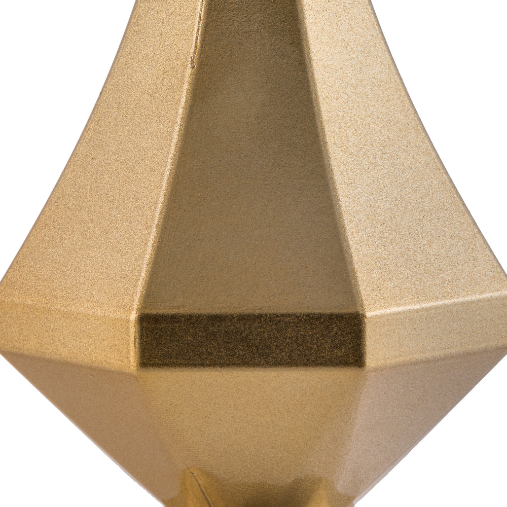 Vickerman 8" Gold Candy Finish Diamond Finial Ornament Pack of 2