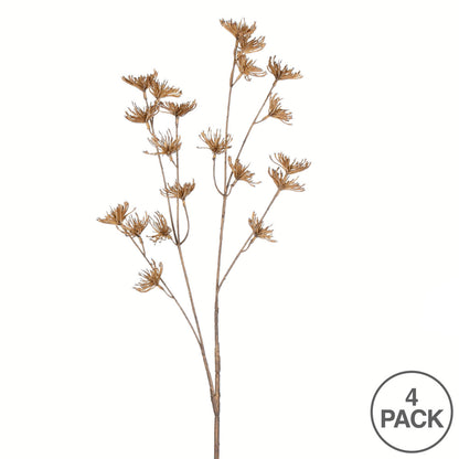Vickerman 26" Artificial Beige Anne Lace Spray. Includes 4 sprays per pack.