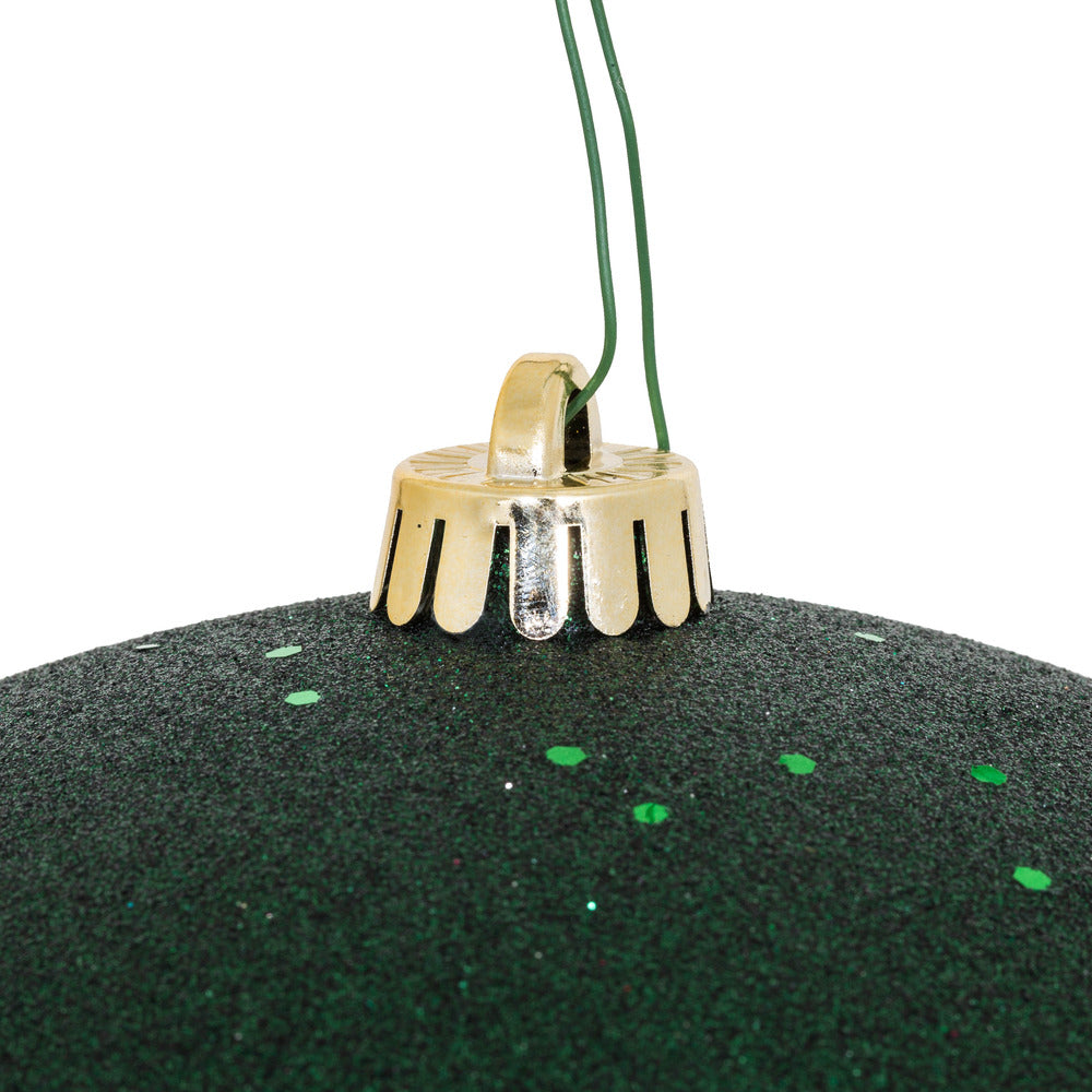 Vickerman 10" Midnight Green Sequin Ball Ornament