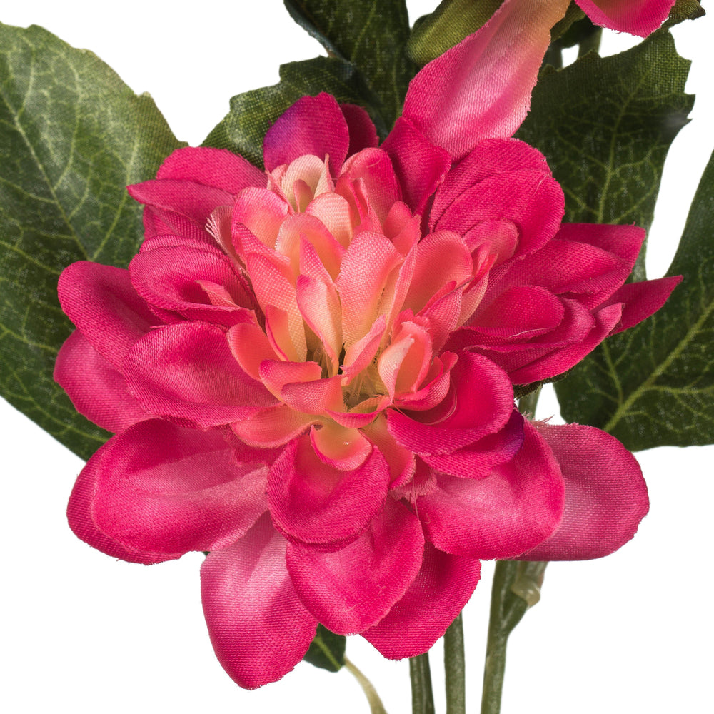 Vickerman 17" Artificial Fuschsia Dahlia Spray. Includes 6 sprays per pack.