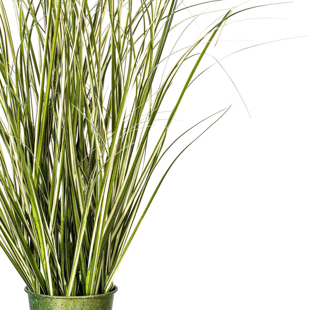Vickerman 24" Artificial Potted Native Green Grass.