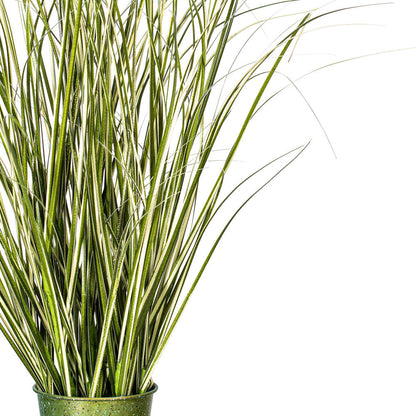 Vickerman 24" Artificial Potted Native Green Grass.
