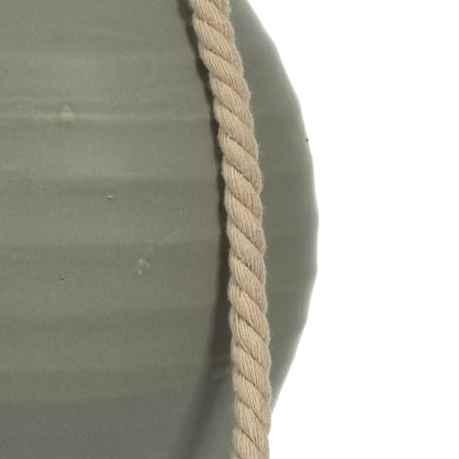 Vickerman 10" Beige Terracotta Bottle Rope Handle.