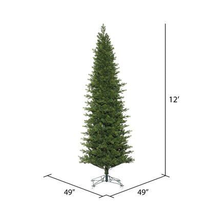 Vickerman 12' x 49" Eagle Fraser Slim Artificial Christmas Tree Unlit
