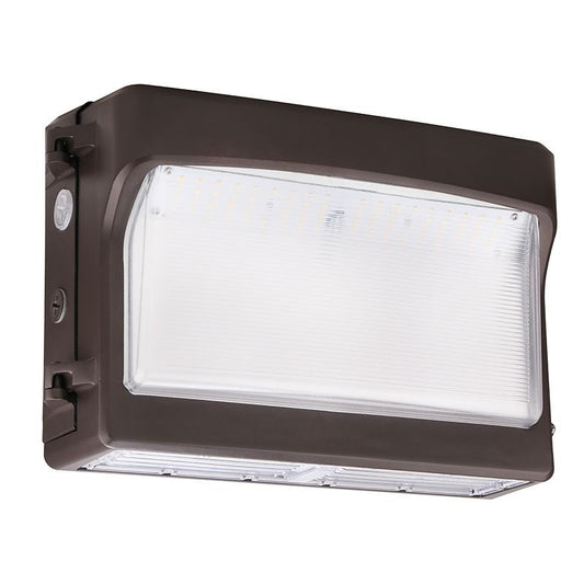 Westgate X-Gen Cut-Off Wall Pack With 20% Ambient Light Adj. 100/80/60W 30/40/50K Pc Lens Bronze, Outdoor Lighting, 60W/80W/100W, 130 Lumens/W, 30K/40K/50K, Brown Finish, 0-10V