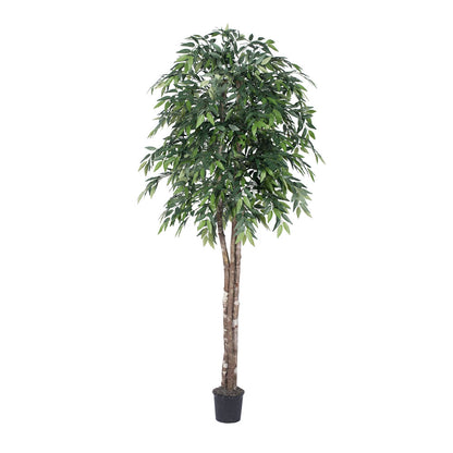 Vickerman 6' Artificial Green Smilax Deluxe Black Plastic Pot