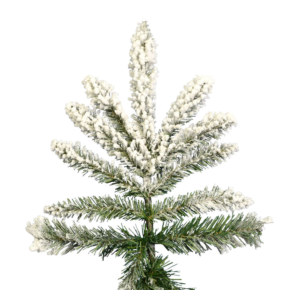 Vickerman 6.5' Flocked Utica Fir Artificial Christmas Tree Unlit