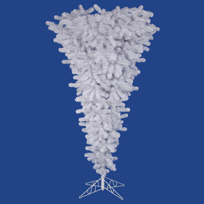 Vickerman 5.5' White Upside Down Artificial Christmas Tree Unlit