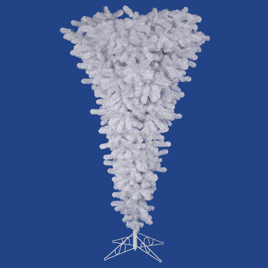 Vickerman 5.5' White Upside Down Artificial Christmas Tree Unlit