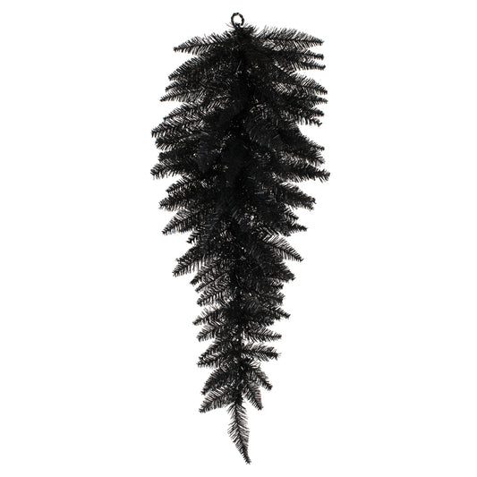 Vickerman 36" Black Fir Artificial Christmas Teardrop Unlit