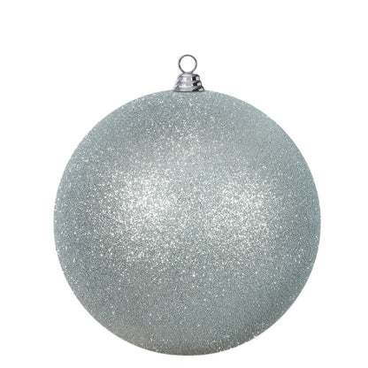 Vickerman 15.75" Silver Glitter Ball Ornament