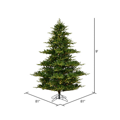 Vickerman 9' x 81" Sherwood Fir Artificial Christmas Tree with Warm White  LED Lights