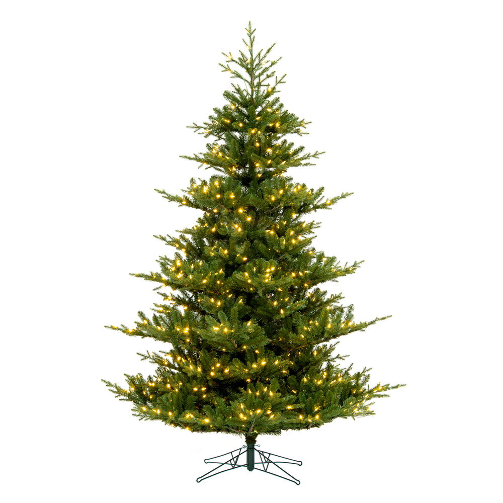 Vickerman 7.5' x 61" Hudson Fraser Fir Artificial Christmas Tree with Warm White LED Lights.