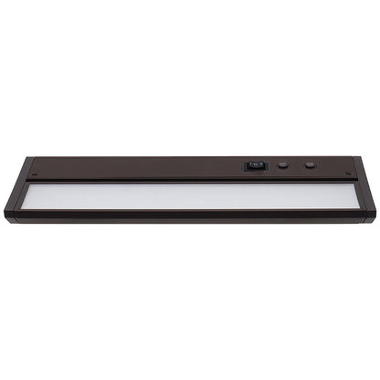 Westgate 12In Adj. Head Under Cab. 3Cct + 9 RGB Modes, Push-Button Control, Cords Incl., Bronze, Undercabinet Lighting, 5W, 275 Lumens, 30K/40K/50K + RGB, Bonze Finish None