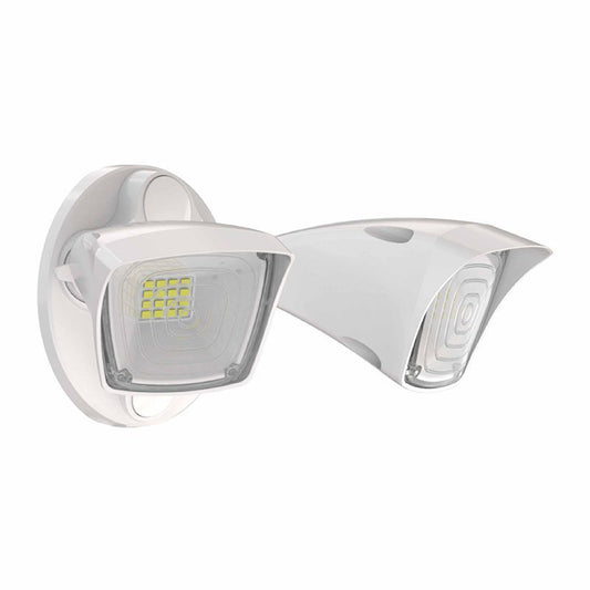 Westgate 2 X 10W Lamps, 1300 Lumens, 3000K WW, Bronze Housing, W/ 100° Beam, Outdoor Lighting, 20W, 2000 Lumens, 3000K, White Finish