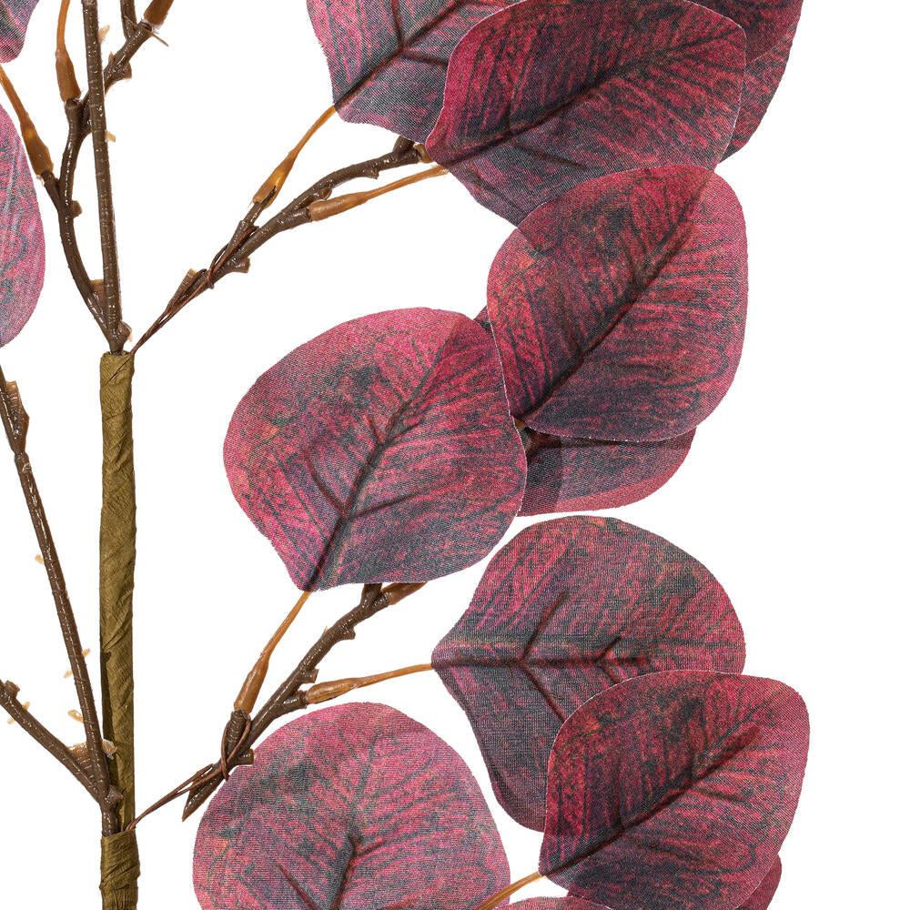 Vickerman 32" Burgundy Artificial Silver Dollar Eucalyptus Leaf Spray 3 per bag.