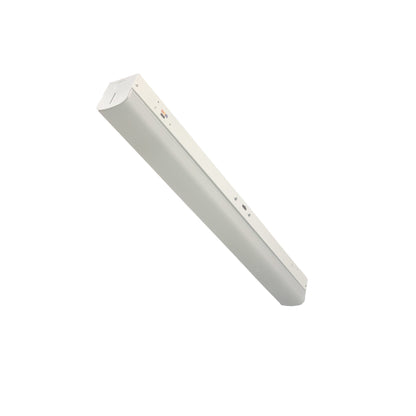 ASD Lighting LED Stairwell Fixture 4ft 22/28/36/44W 120-277V 0-10V Dimmable 140Lm/W 3500/4000/5000K with Motion Sensor White UL DLC Standard