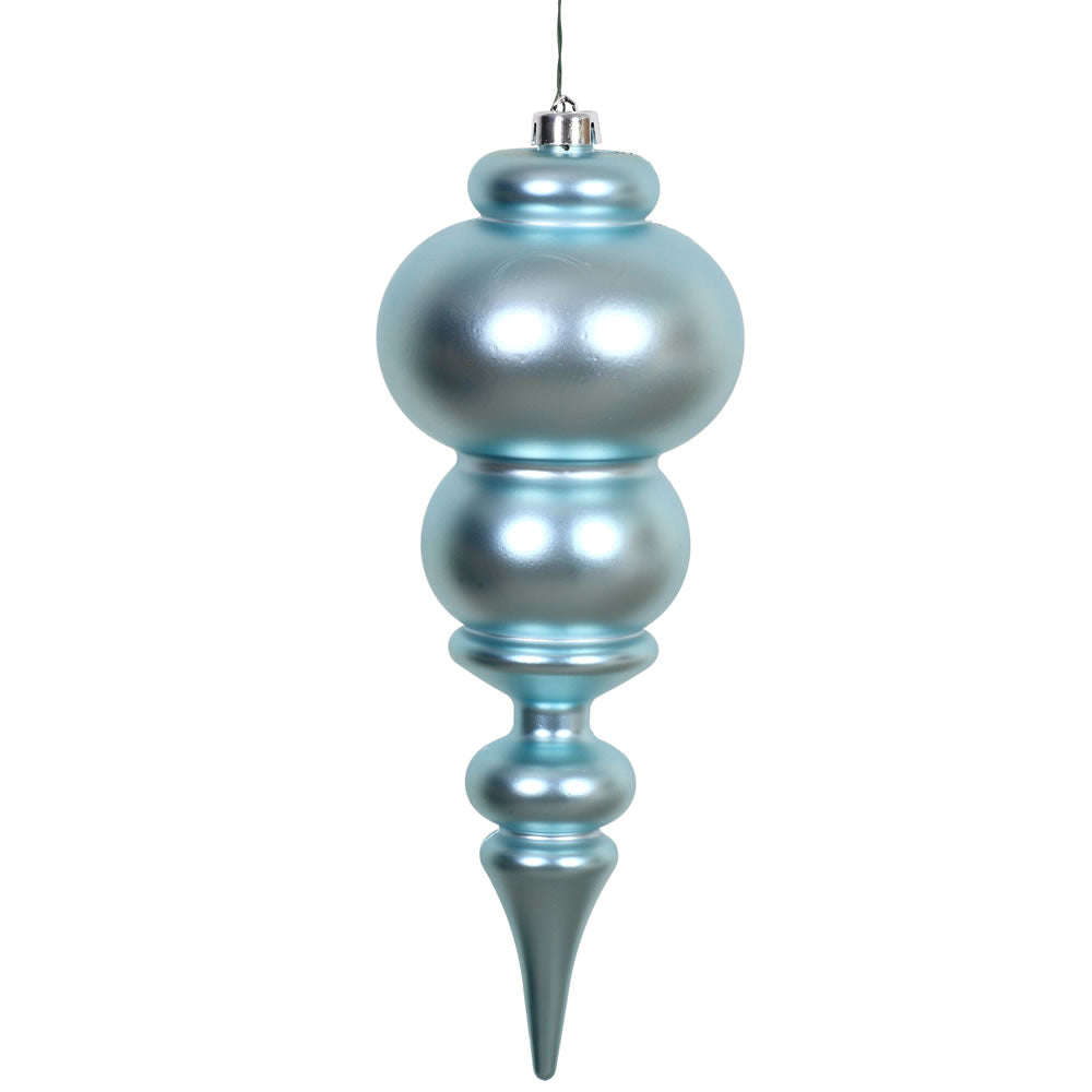 Vickerman 14" Baby Blue Matte Finial Ornament