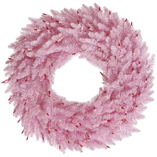 Vickerman 24" Pink Fir Artificial Christmas Wreath Unlit