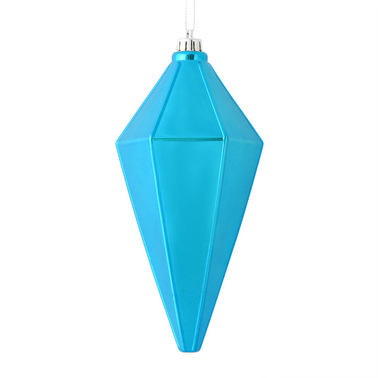 Vickerman 7" Turquoise Shiny Lantern Christmas Ornament 4 per Bag